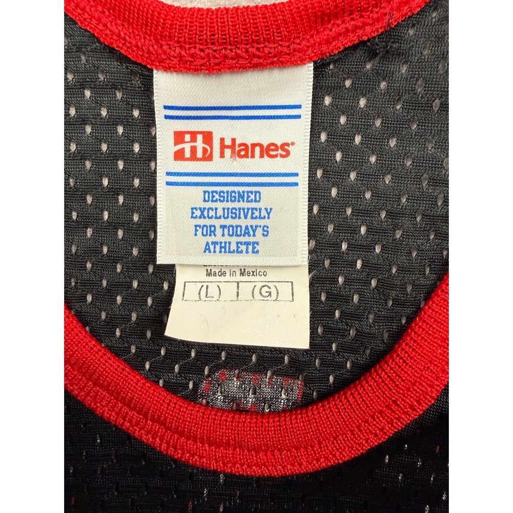 VTG Allen Iverson NBA Philadelphia 76ers Hanes Black Mesh Jersey Kid L 14/16 90s - Picture 3 of 12